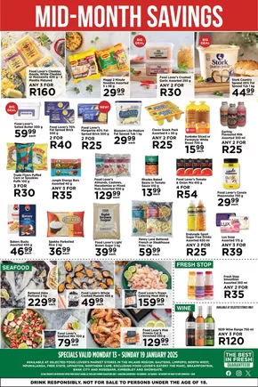 Food Lover's Market catalogue in Pretoria | Inland Promotion | 2025-01-13T00:00:00+02:00 - 2025-01-19T23:59:00+02:00