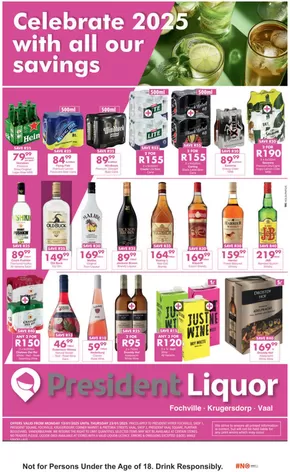 President Hyper catalogue in Fochville | Liquor Specials | 2025-01-13T00:00:00+02:00 - 2025-01-23T23:59:00+02:00