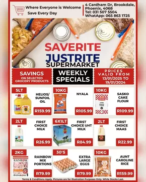 Saverite catalogue in Scottburgh | Saverite Weekly Specials  | 2025-01-12T00:00:00+02:00 - 2025-01-19T23:59:00+02:00