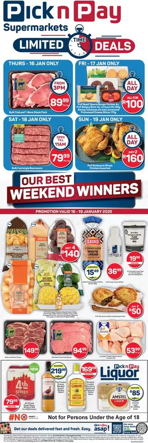 Pick n Pay catalogue in Pietermaritzburg | Our best deals for you | 2025-01-15T00:00:00+02:00 - 2025-01-19T23:59:00+02:00