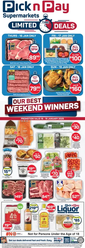 Pick n Pay Liquor catalogue in East London | Attractive special offers for everyone | 2025-01-15T00:00:00+02:00 - 2025-01-19T23:59:00+02:00