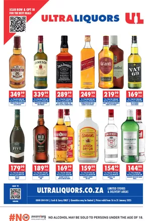 Ultra Liquors January 2025 Deals Sheet Specials