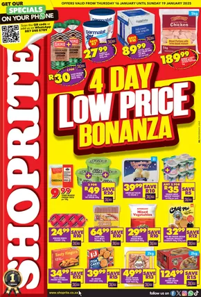 Shoprite catalogue in Pinetown | Discounts and promotions | 2025-01-17T00:00:00+02:00 - 2025-01-19T23:59:00+02:00