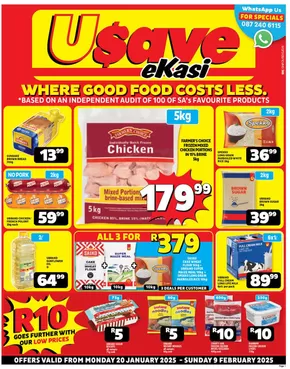 Usave catalogue in Randburg | Usave weekly specials | 2025-01-20T00:00:00+02:00 - 2025-02-09T23:59:00+02:00