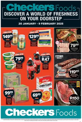 Checkers catalogue in Nelspruit | Exclusive deals for our customers | 2025-01-20T00:00:00+02:00 - 2025-02-09T23:59:00+02:00