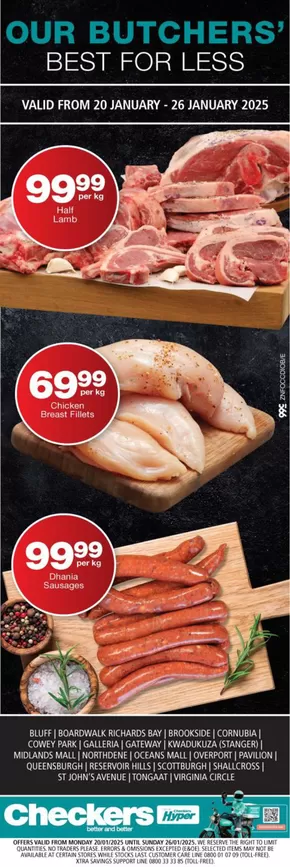 Checkers catalogue in Pietermaritzburg | Checkers Butchery Promotion  | 2025-01-20T00:00:00+02:00 - 2025-01-26T23:59:00+02:00