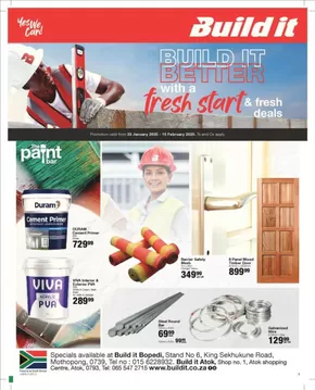 Build It catalogue in Vryburg | Offers for bargain hunters | 2025-01-23T00:00:00.000Z - 2025-02-15T00:00:00.000Z