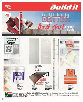 Build It catalogue in Benoni | Great discounts on selected products | 2025-01-20T00:00:00+02:00 - 2025-02-08T23:59:00+02:00