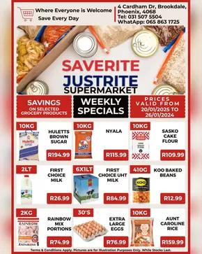 Saverite Weekly Specials