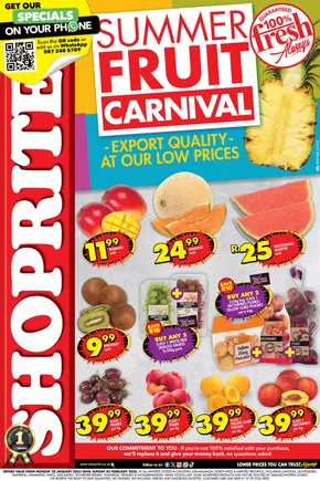 Shoprite catalogue in Cape Town | Shoprite Summer Fruit Deals Gauteng | 2025-01-21T00:00:00+02:00 - 2025-02-02T23:59:00+02:00