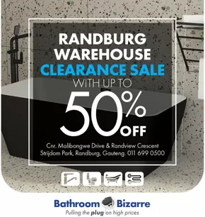 Bathroom Bizarre catalogue in Simon's Town | Randburg Warehouse Clearance Sale | 2025-01-20T00:00:00+02:00 - 2025-02-04T23:59:00+02:00