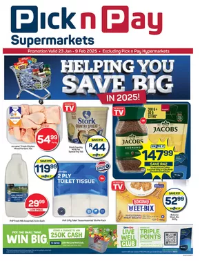 Pick n Pay catalogue in Grabouw | New offers to discover | 2025-01-22T00:00:00+02:00 - 2025-02-09T23:59:00+02:00