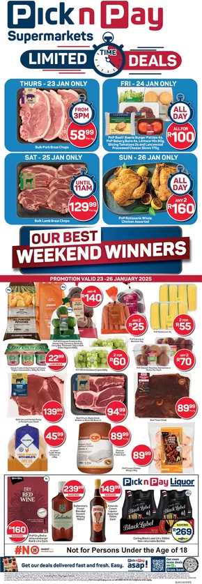 Pick n Pay Liquor catalogue in Langebaan | Great discounts on selected products | 2025-01-22T00:00:00+02:00 - 2025-01-26T23:59:00+02:00