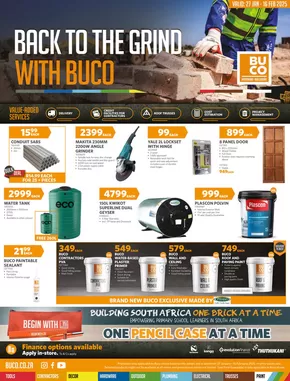 BUCO catalogue in Mabopane | BUCO Back to Site - Inland Merchant | 2025-01-22T00:00:00+02:00 - 2025-02-16T23:59:00+02:00