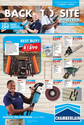 Chamberlain catalogue in Centurion | Back To Site Promotion | 2025-01-22T00:00:00+02:00 - 2025-03-02T23:59:00+02:00