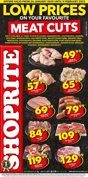 Shoprite catalogue in Melmoth | Our best offers for you | 2025-01-24T00:00:00.000Z - 2025-02-09T00:00:00.000Z