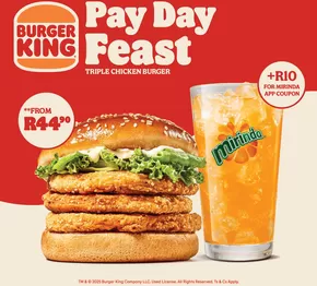 Burger King catalogue in Sandton | Pay Day Feast | 2025-01-23T00:00:00+02:00 - 2025-02-07T23:59:00+02:00