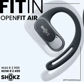 Sportsmans Warehouse catalogue in Rustenburg | Save up to R1000 on Shokz OpenFit Earphones. | 2025-01-24T00:00:00.000Z - 2025-02-02T00:00:00.000Z