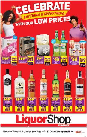 Shoprite LiquorShop catalogue in Plettenberg Bay | Wide range of offers | 2025-01-27T00:00:00+02:00 - 2025-02-09T23:59:00+02:00