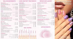 Dream Nails Beauty catalogue in Centurion | Dream Nails Treatment Menu 2024/2025 | 2025-01-26T00:00:00+02:00 - 2025-12-31T23:59:00+02:00