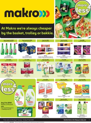 Makro catalogue in Port Elizabeth | Makro : More 4 Less | 2025-01-28T00:00:00.000Z - 2025-04-27T00:00:00.000Z