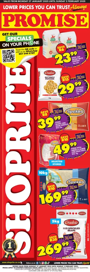 Shoprite catalogue in Paarl | Shoprite Promise KwaZulu-Natal | 2025-01-28T00:00:00.000Z - 2025-02-02T00:00:00.000Z