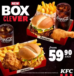 KFC catalogue in Kuruman | KFC Box Clever from R59.90 | 2025-01-28T00:00:00.000Z - 2025-02-11T00:00:00.000Z