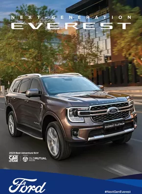 Ford catalogue in Bloemfontein | Ford Everest - Brochure | 2025-01-28T00:00:00.000Z - 2026-01-28T00:00:00.000Z