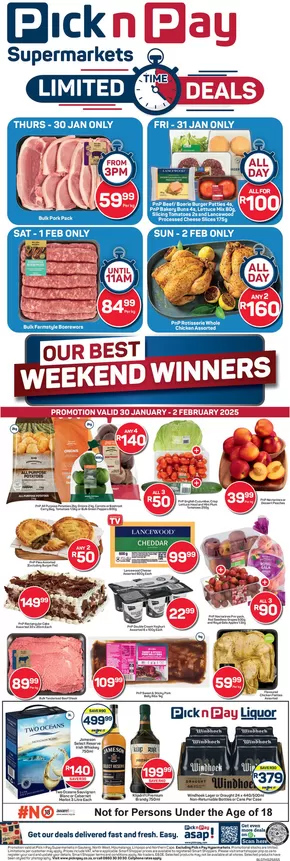 Pick n Pay catalogue in Mmabatho | Pick n Pay weekly specials | 2025-01-30T00:00:00.000Z - 2025-02-02T00:00:00.000Z