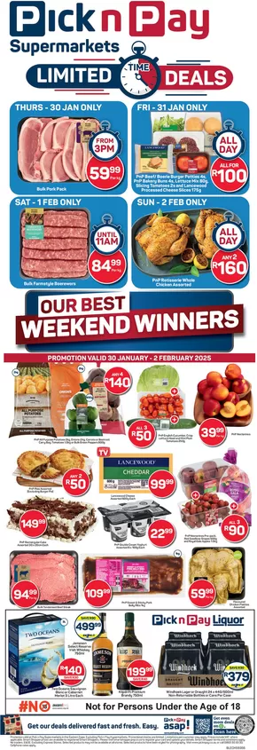 Pick n Pay catalogue in George | Our best bargains | 2025-01-30T00:00:00.000Z - 2025-02-02T00:00:00.000Z