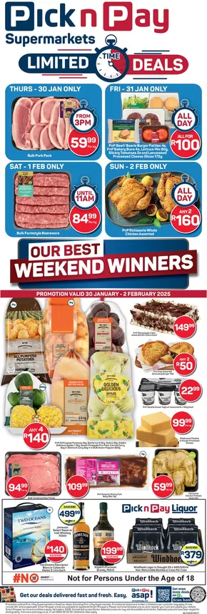 Pick n Pay Liquor catalogue in Kokstad | Current bargains and offers | 2025-01-30T00:00:00.000Z - 2025-02-02T00:00:00.000Z