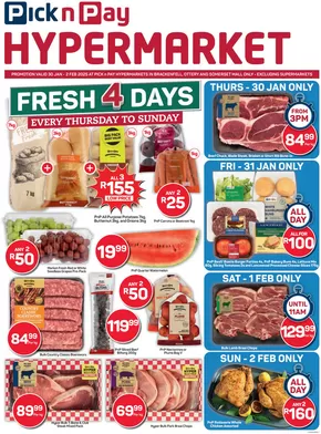 Pick n Pay Hypermarket catalogue | Current deals and offers | 2025-01-30T00:00:00.000Z - 2025-02-02T00:00:00.000Z