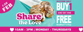 Cinnabon catalogue | Buy a BonBites 6 Tray and get another FREE!  | 2025-02-03T00:00:00.000Z - 2025-02-28T00:00:00.000Z