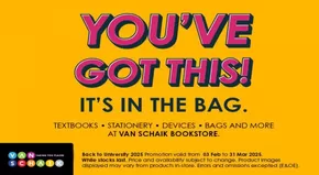 Van Schaik catalogue in Roodepoort | Van Schaik BACK TO UNIVERSITY Promotion | 2025-02-04T00:00:00.000Z - 2025-03-31T00:00:00.000Z