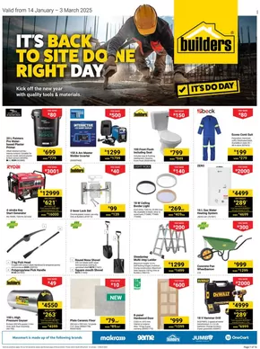 Builders catalogue in Durban | Top deals for all customers | 2025-02-06T00:00:00.000Z - 2025-03-03T00:00:00.000Z