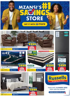 Russells catalogue in Port Elizabeth | Russells Sale | 2025-02-17T00:00:00.000Z - 2025-03-16T00:00:00.000Z