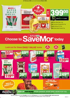 Spar catalogue in Aliwal North | Current bargains and offers | 2025-02-24T00:00:00.000Z - 2025-03-09T00:00:00.000Z