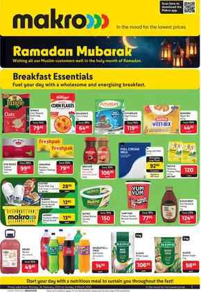 Makro catalogue in Port Elizabeth | Makro : Ramadan Mubarak | 2025-02-24T00:00:00.000Z - 2025-03-09T00:00:00.000Z