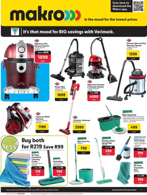 Makro catalogue in Port Elizabeth | Makro : Verimark | 2025-02-24T00:00:00.000Z - 2025-03-09T00:00:00.000Z