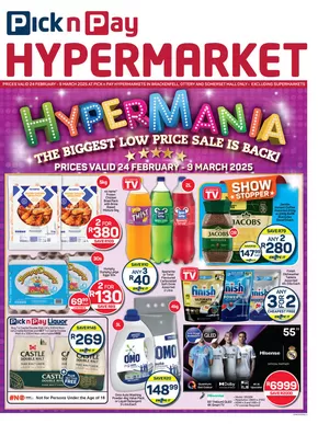 Pick n Pay Hypermarket catalogue in Cape Town | Top deals for all customers | 2025-02-24T00:00:00.000Z - 2025-03-09T00:00:00.000Z