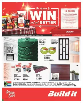 Build It catalogue in Taung | Offers for bargain hunters | 2025-02-24T00:00:00.000Z - 2025-03-23T00:00:00.000Z