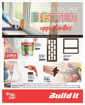 Build It catalogue in Grahamstown | Current bargains and offers | 2025-02-25T00:00:00.000Z - 2025-03-08T00:00:00.000Z