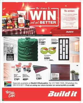 Build It catalogue in Grahamstown | Current special promotions | 2025-02-25T00:00:00.000Z - 2025-03-08T00:00:00.000Z