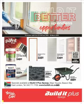 Build It catalogue in Grahamstown | Discover attractive offers | 2025-02-25T00:00:00.000Z - 2025-03-08T00:00:00.000Z