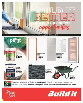 Build It catalogue in Grahamstown | Exclusive deals and bargains | 2025-02-25T00:00:00.000Z - 2025-03-08T00:00:00.000Z