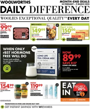 Woolworths catalogue in Durban | Offers for bargain hunters KZN | 2025-02-24T00:00:00.000Z - 2025-03-09T00:00:00.000Z