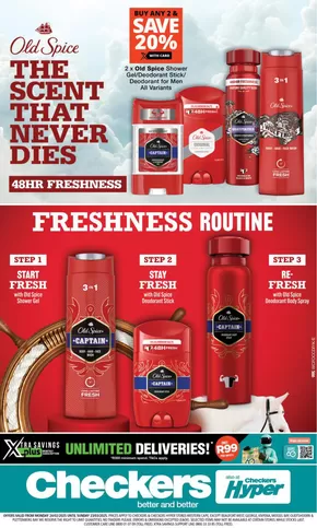 Checkers catalogue in Botrivier | Checkers Old Spice Promotion | 2025-02-24T00:00:00.000Z - 2025-03-23T00:00:00.000Z