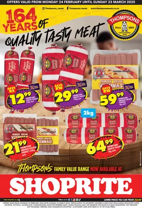 Shoprite catalogue in Ventersdorp | Shoprite Thompsons Savings Western Cape | 2025-02-24T00:00:00.000Z - 2025-03-23T00:00:00.000Z