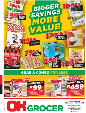 OK Grocer catalogue in Polokwane | Top deals and discounts NOR | 2025-02-25T00:00:00.000Z - 2025-03-09T00:00:00.000Z