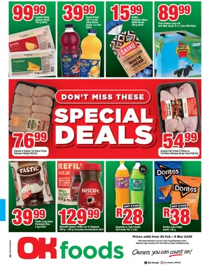 OK Foods catalogue in Paarl | OK Foods weekly specials WC | 2025-02-25T00:00:00.000Z - 2025-03-09T00:00:00.000Z